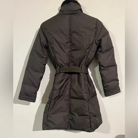 Moncler vintage brown puffer down long coat 00
